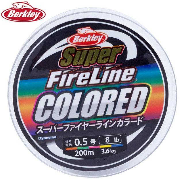 Fire Rainbow Colored Logo - Original Berkley Brand Fishing Line Japan Super Fire Line 200M ...