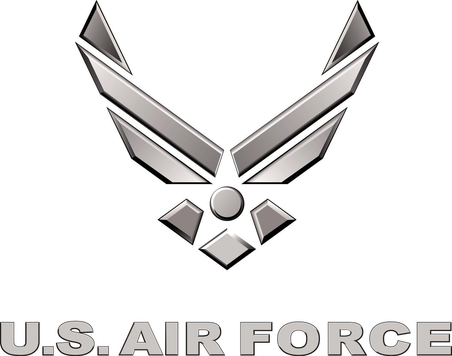 www Air Force Logo - File:US Air Force Logo Silver.jpg - Wikimedia Commons