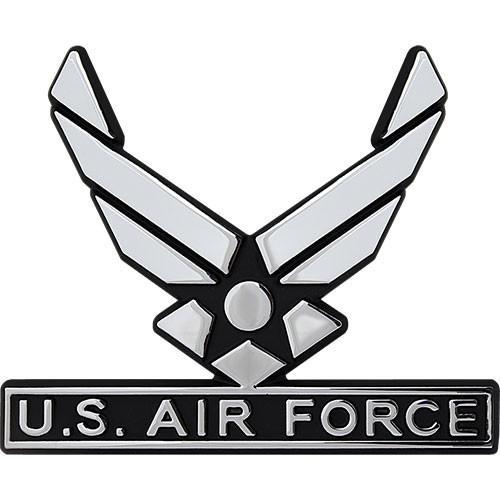 Silver Air Force Logo - U.S. Air Force Hap Arnold Wings Chrome Auto Emblem