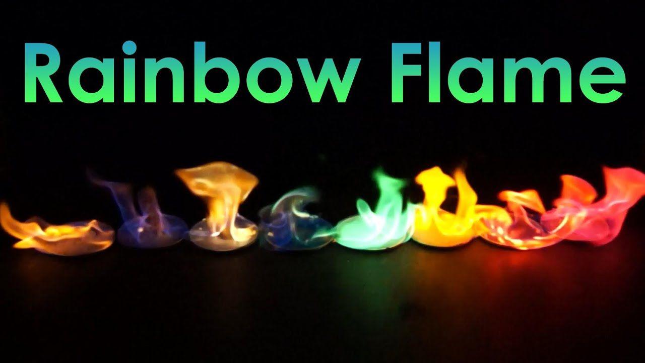 Fire Rainbow Colored Logo - Rainbow Flame! Coloured Fire Experiment! - YouTube