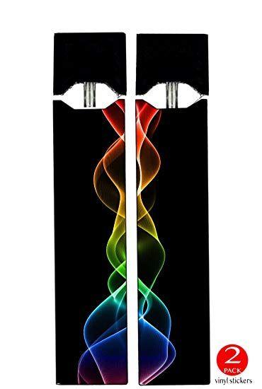 Fire Rainbow Colored Logo - Amazon.com: Juul Vape (2 PACK) - VINYL DECAL STICKERS - Neon Rainbow ...