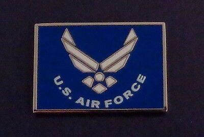 Silver Air Force Logo - UNITED STATES AIR FORCE Logo II FLAG 1.5 X 1 Lapel Pin US USAF