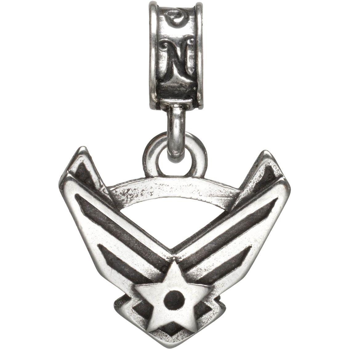 Silver Air Force Logo - Nomades Sterling Silver Air Force Emblem Charm | Silver Charms ...