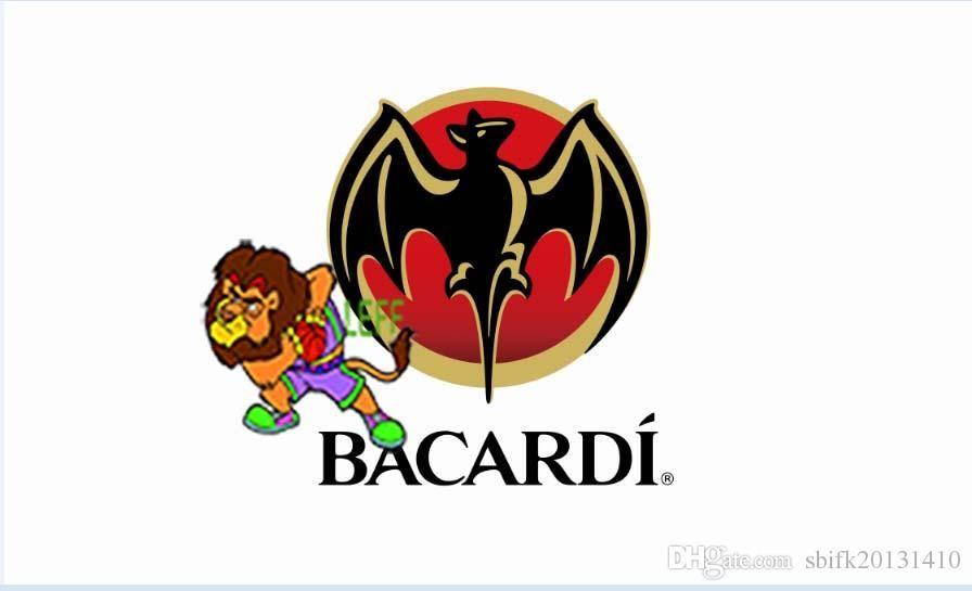 Bacardi Rum Logo - Bacardi Rum Logo Flag, Can Custom Print File, 90X150CM Size, 100
