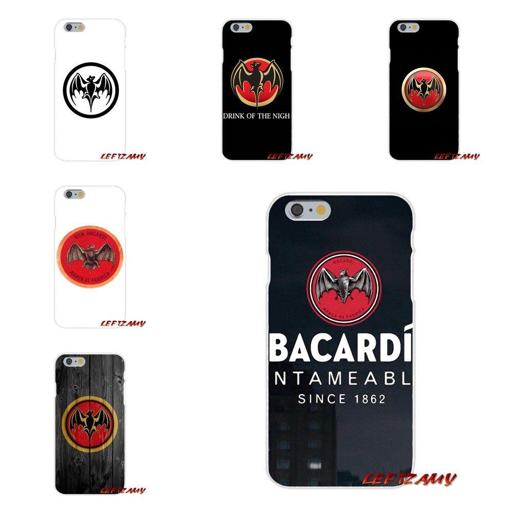 Bacardi Rum Logo - Bacardi Rum Vampire Bat Sticker Logo Slim Silicone phone Case