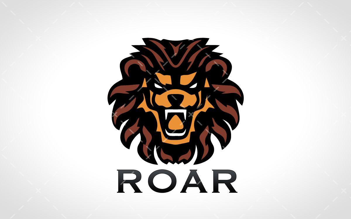 Roaring Lion Head Logo - Lion Logo | Roaring Lion Head Logo For Sale - Lobotz