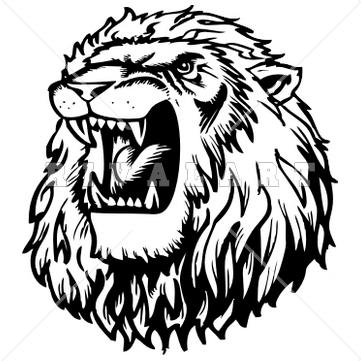 Roaring Lion Head Logo - Roaring Lion Head Clipart
