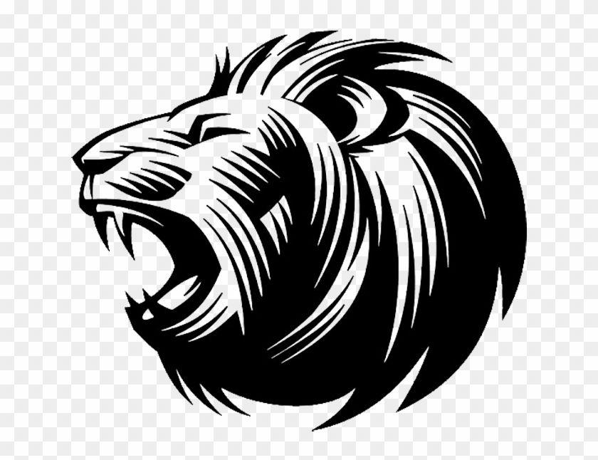 Roaring Lion Head Logo - Lion S Roar Silhouette Clip Art Lionhead Side Lines - Lion Logo Png ...