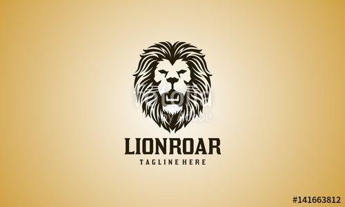 Roaring Lion Head Logo - Roar Lion Head Logo Stock Image And Royalty Free Vector Files