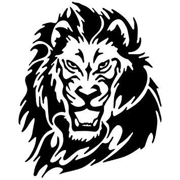 Roaring Lion Head Logo - Amazon.com: Roaring Lion Decal Sticker (black), Decal Sticker Vinyl ...