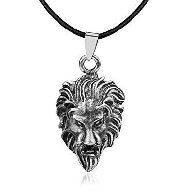 Roaring Lion Head Logo - Amazon.com: BAEBAE Unisex Sterling Silver Plated the king Roaring ...