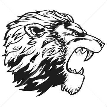 Roaring Lion Head Logo - Roaring Lion Head Vector FreeFreevec