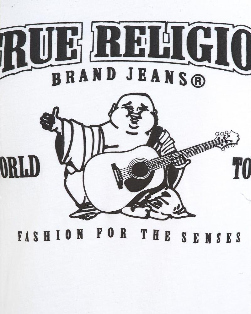 True Religion Buddha Logo - True Religion Jeans Mens Horseshoe Buddha T Shirt White