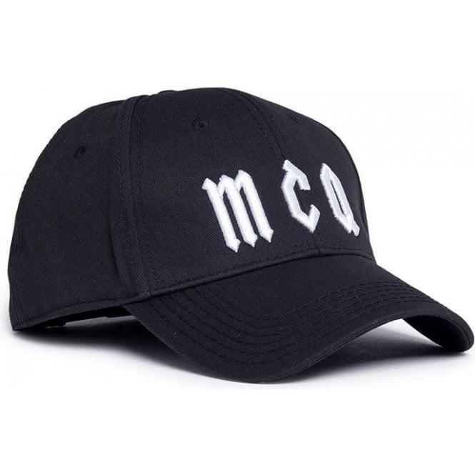 MCQ Logo - McQ by Alexander McQueen. McQ Logo Cap in Black. Chameleon Menswear