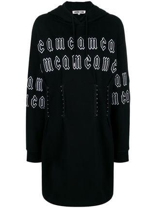 MCQ Logo - McQ Alexander McQueen repeat logo corset hoodie dress $285 - Buy ...