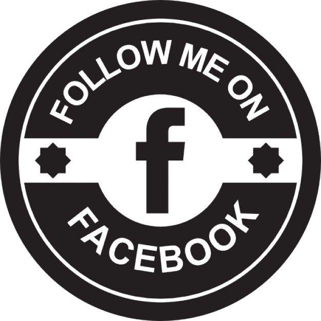 Follow Me On Facebook Logo - Facebook social retro circular badge Icons | Free Download