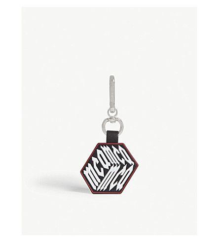 MCQ Logo - MCQ ALEXANDER MCQUEEN cube leather keyring