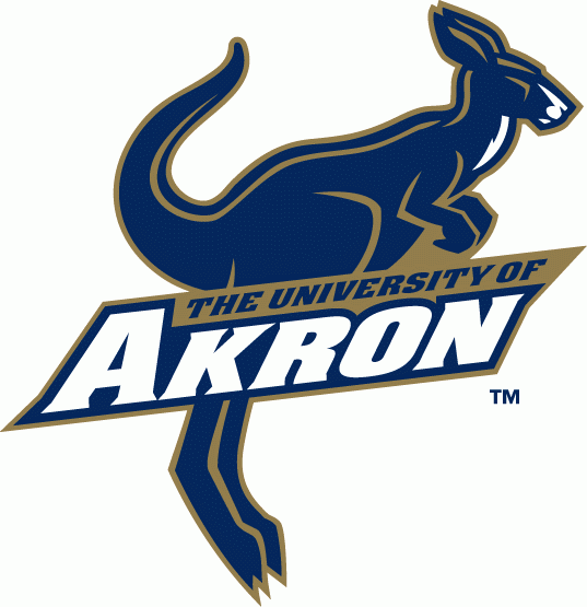 Kangaroo Sports Logo - Akron Zips Alternate Logo - NCAA Division I (a-c) (NCAA a-c) - Chris ...