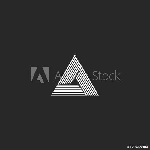 Delta Triangle Logo - Triangle logo isometric, infinity sharp corner geometric shape ...