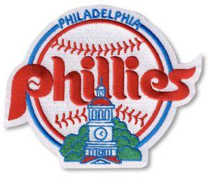 Philadelphia Phillies Old Logo - Philadelphia Phillies Primary Retro Old Logo 1980's Era Sleeve MLB ...