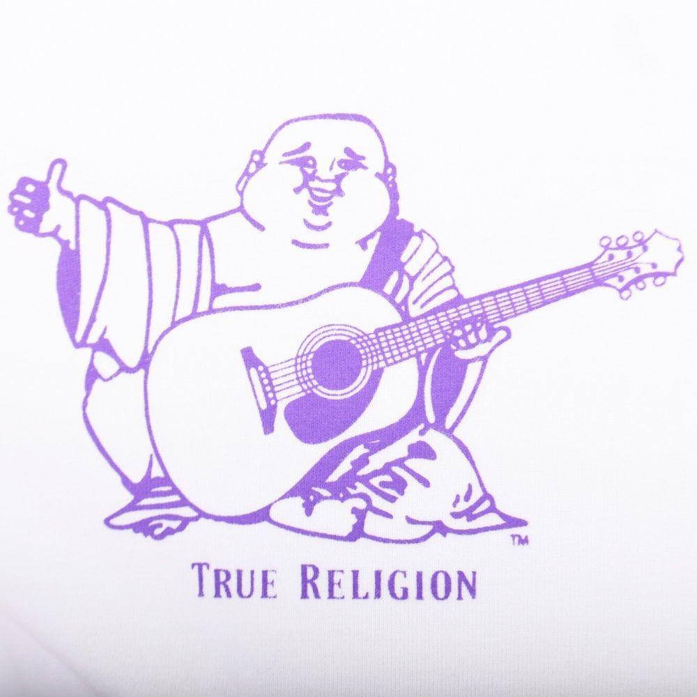 True Religion Buddha Logo - TRUE RELIGION White Buddha Long Sleeve T Shirt