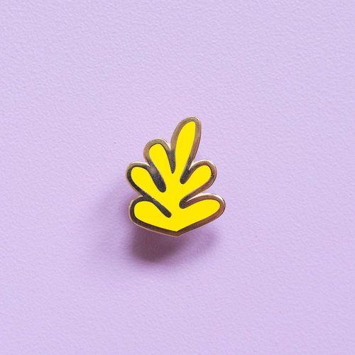 Yellow Leaf Logo - Yellow Leaf Enamel Pin — Ashley Mary
