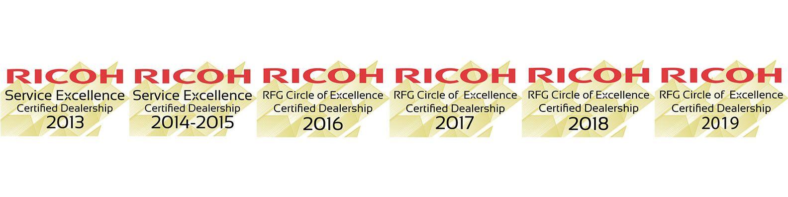 Ricoh Service Excellence Logo - Woodhull LLC