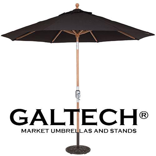 Patio Market Umbrella Logo - Galtech Patio Umbrellas. Galtech Market Umbrellas