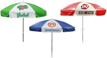 Patio Market Umbrella Logo - Custom Patio Umbrellas Logo Print Market Cafe Cart Advertising