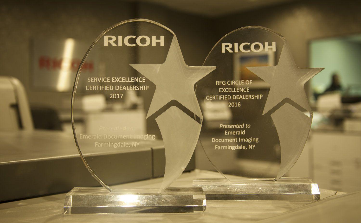 Ricoh Service Excellence Logo - Emerald Wins Ricoh's Service Excellence Award Two Years in a Row