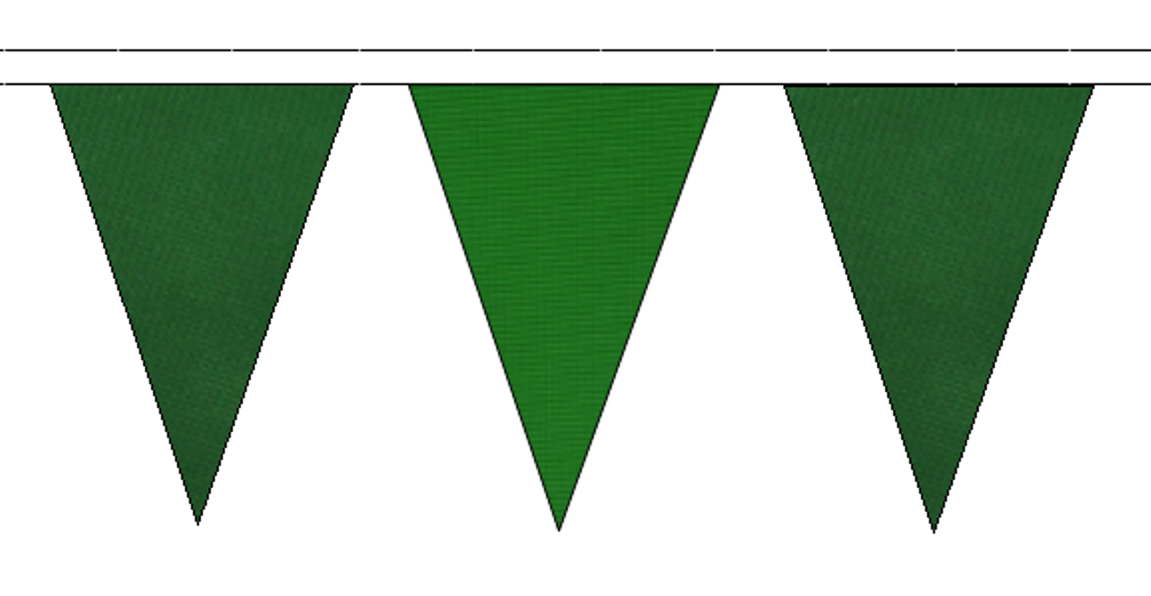 Dark Green Triangle Logo - DARK GREEN AND MID GREEN TRIANGULAR BUNTING - 10m 20m 50m LENGTHS
