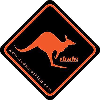 Kangaroo Sports Logo - DUDE Kangaroo Logo Disc Golf Sticker: Sports & Outdoors
