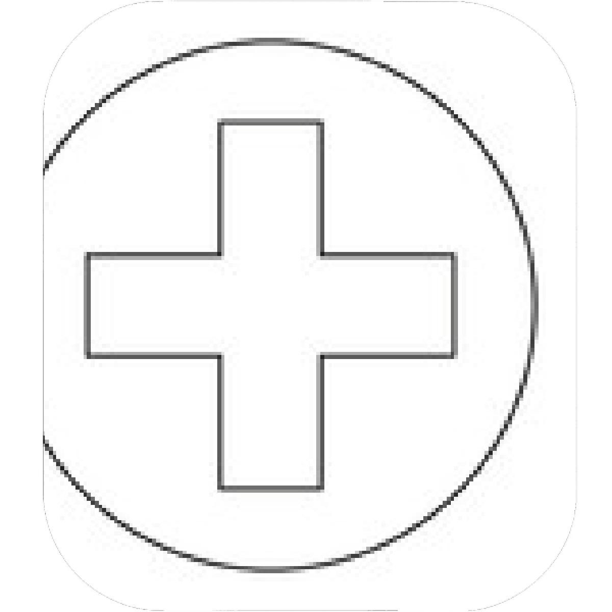 Black and White Medical Cross Logo - Designs – Mein Mousepad Design – Mousepad selbst designen