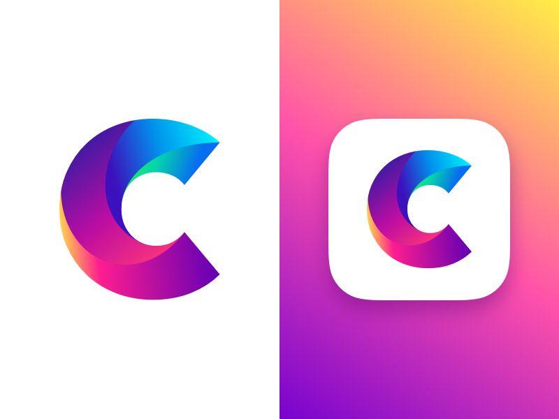 Popular App Logo - Letter C Concept. Popular Dribbble Shots. App icon