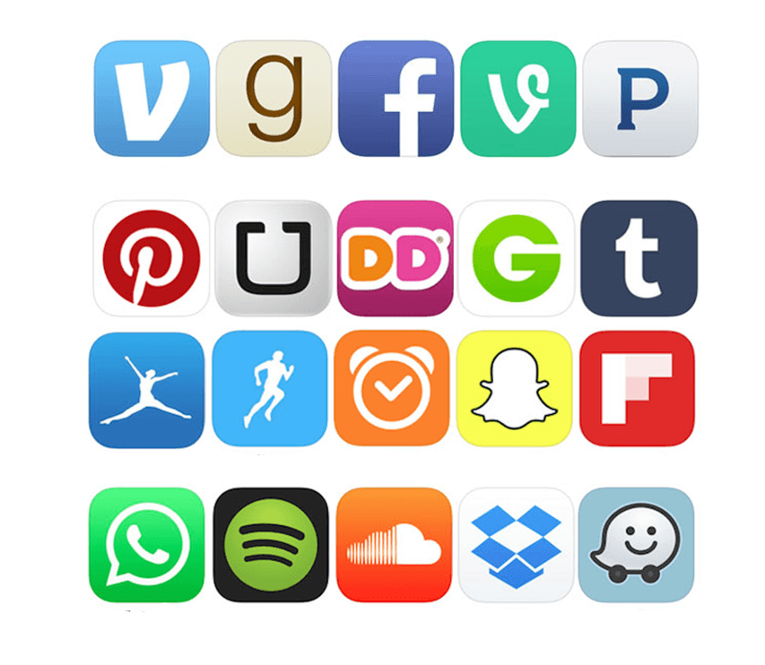 Popular App Logo - Label the App Logos Quiz