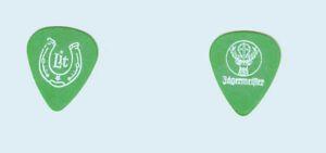 Lit Band Logo - Lit tour used White on Green Jagermeister Horseshoe band logo Guitar ...