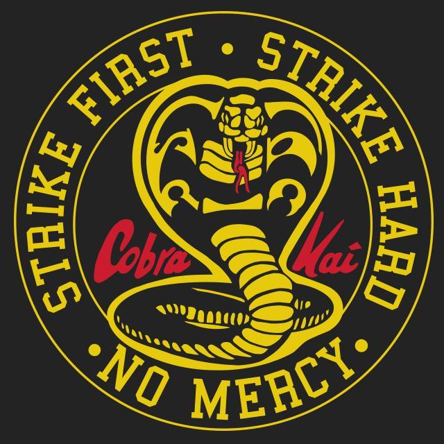 Cobra Kai Logo - Cobra Kai Dojo T-Shirt 80s Movie Apparel | Textual Tees