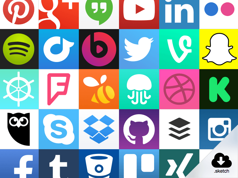 Popular App Logo - UPDATED! iOS Icon: Natives and Basics (for Sketch app)