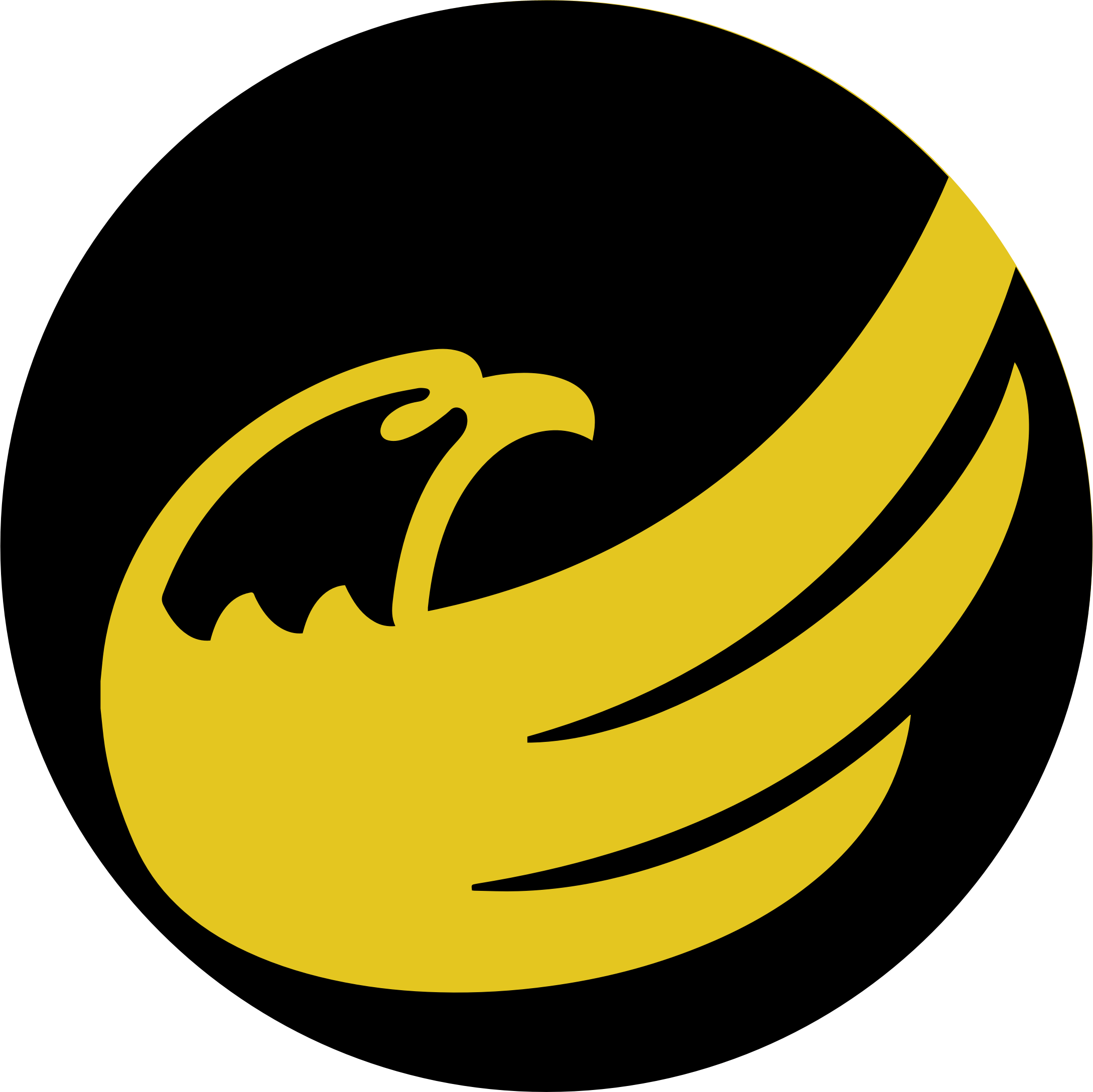 Black and Yellow Eagle Logo - Clipart - logo-circle: libertarian eagle remix - black on yellow