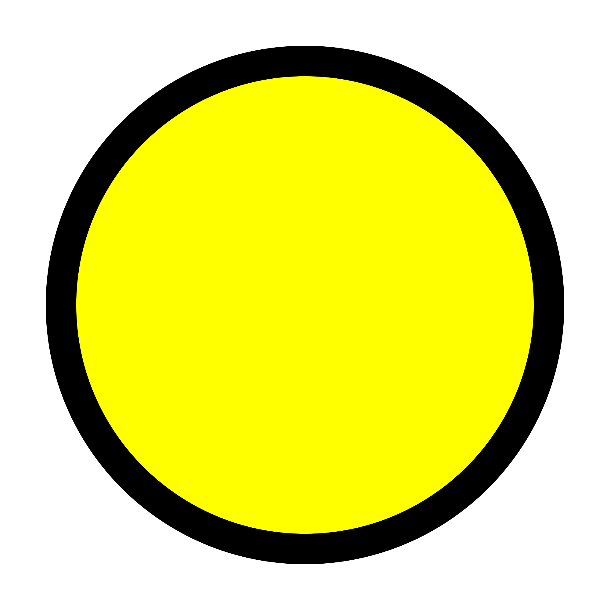 Black and Yellow Circle Logo - File:Circle-yellow.svg - Wikimedia Commons