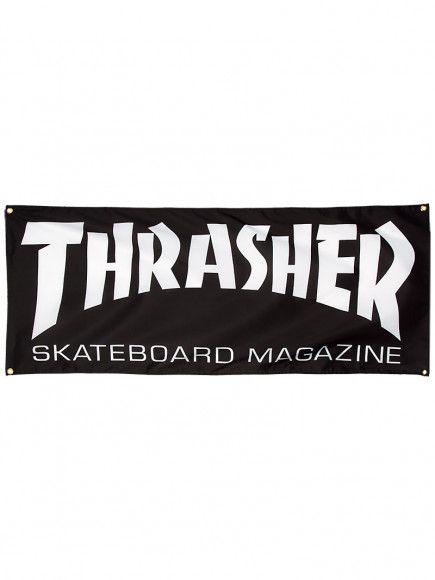 Black and White Thrasher Logo - Thrasher Skate Mag Banner