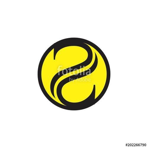 Black and Yellow Circle Logo - black letter jl in a yellow circle logo vector Stock image