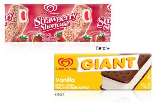 Ice Cream Heart Logo - Redesigned ice cream packaging serves up nostalgia