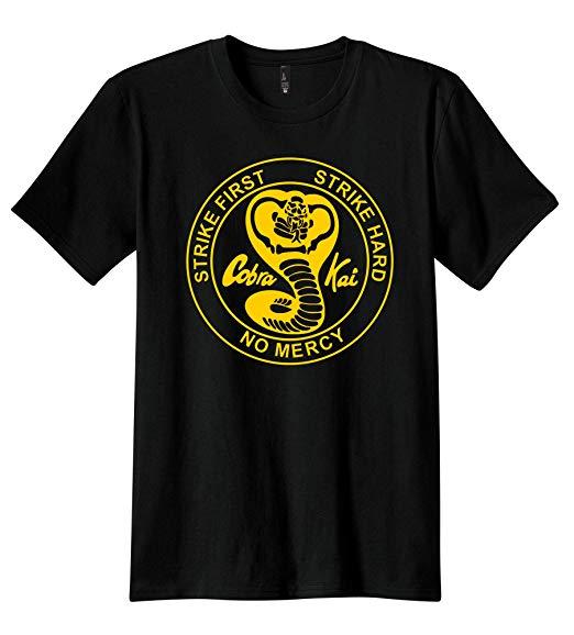 Cobra Kai Logo - PubliciTeeZ Karate Kid Cobra Kai Logo T Shirt: Clothing