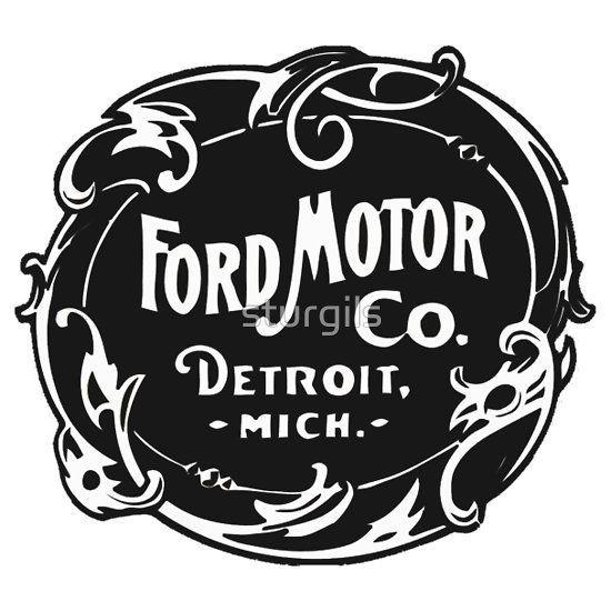 Classic Ford Logo - Vintage Ford Motor Company Logo Old School - Shirts, Stickers and ...