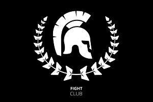 Spartan Warrior Helmet Logo - Greek helmet Photos, Graphics, Fonts, Themes, Templates ~ Creative ...