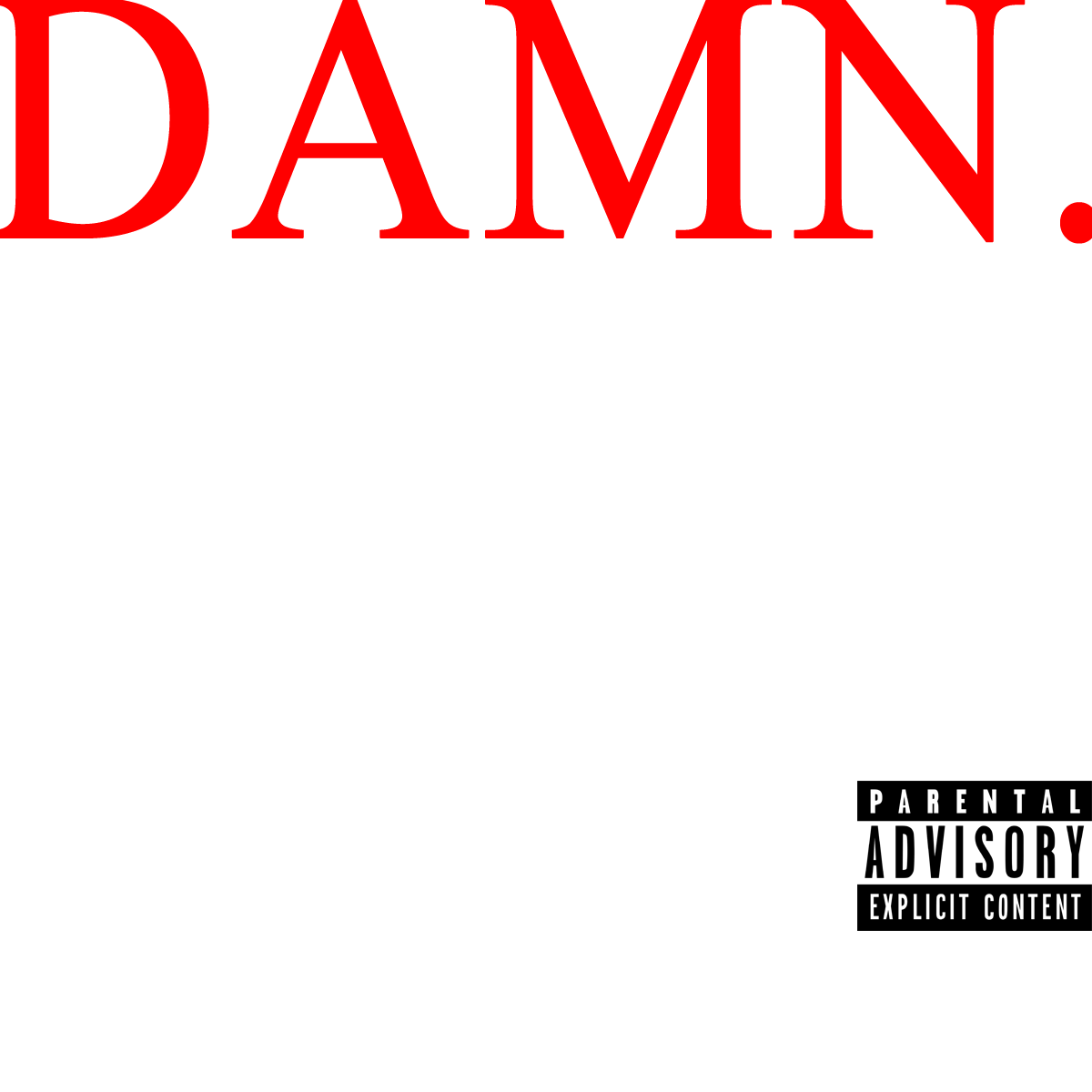 Damn Logo - Like the new Kendrick Lamar album cover? Here's a .png to create