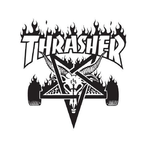 Black and White Thrasher Logo - Thrasher. Welcome Skate Store