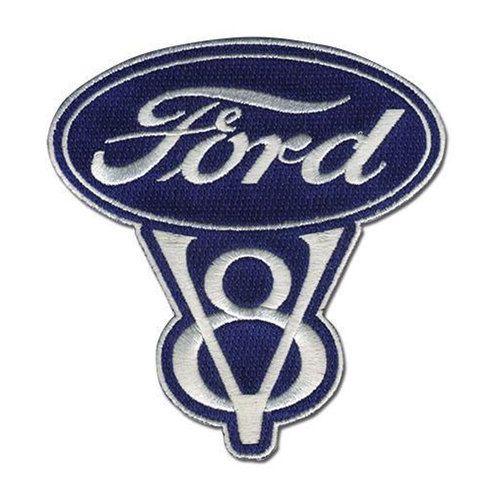 Classic Ford Logo - Ford Logo Classic V8 Patch Embroidered Iron On Applique | Styling ...