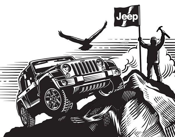 Jeep JK Logo - Logo Projects: Jeep Wrangler and Quaile Ale on Behance